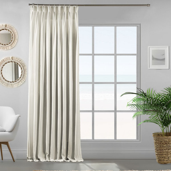 Lilijan Home & Curtain Double Pinch Pleat Extra Long & Extra Width